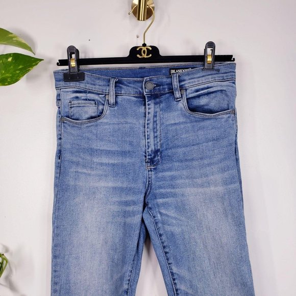 BLANKNYC Women's Light Blue Washed Madison Crop Ankle Skinny Jeans 27 High Rise - Picture 4 of 10